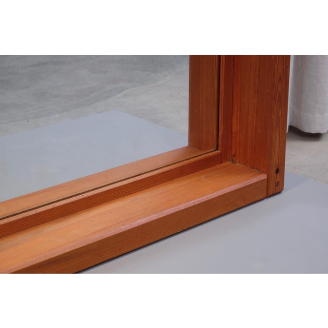 Brown Large Mid-Century Mirror by Roland Wilhelmsson, 1969 For Sale - Image 8 of 10