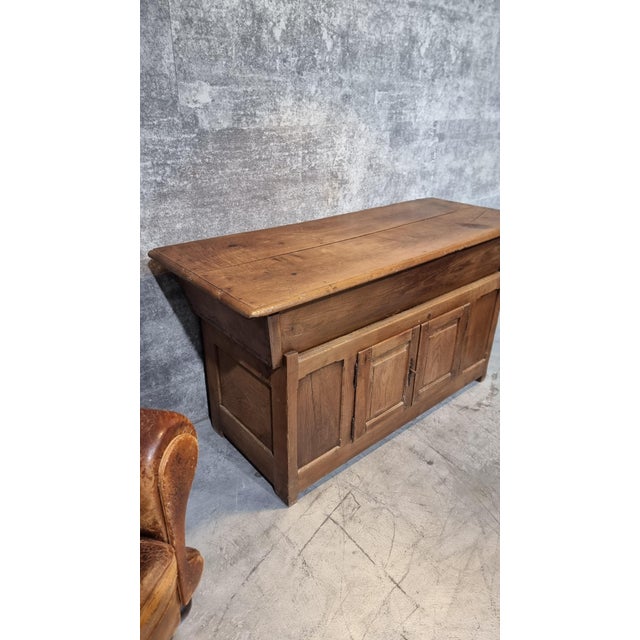 Antique French Farmers Bakery Cabinet in Oak For Sale - Image 4 of 18