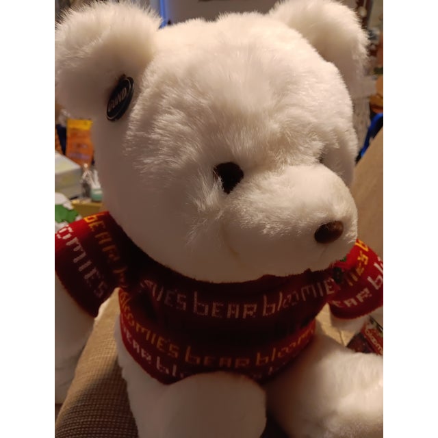 Stored, never opened, in original plastic with all tags intact and Gund ear label. This is the tall 20" white bear. This...