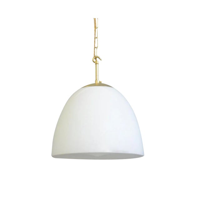 Opaline Pendant Light by Vilhelm Lauritzen, 1950s For Sale