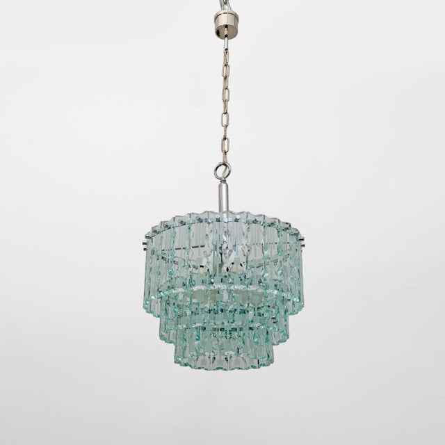 Ground Crystal Chandelier attributed to Cristal Art, Italy, 1970s For Sale - Image 4 of 8