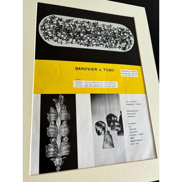 Original Barovier and Toso Advertising Print for Murano Glass, Italy, 1956 For Sale - Image 3 of 9