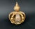 Rare antique religious crown in carved, gilt and silvered wood, probably Iberian and possibly Spanish, dating from the...