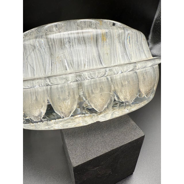 37 Hole Antique Glass Flower Frog For Sale - Image 12 of 12