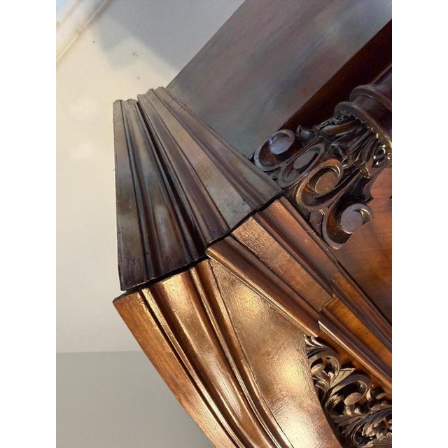 Gründerzeit Walnut Veneered Display Cabinet For Sale - Image 9 of 13