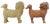 Chinoiserie Pair of Vintage Chinese Ceramic Foo Lion Guardian Sculptures With Incense Holders For Sale - Image 3 of 5