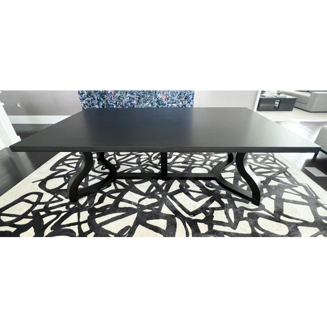 Modern Christian Liaigre “Misaine” Dining Table in Solid Oak For Sale - Image 3 of 9