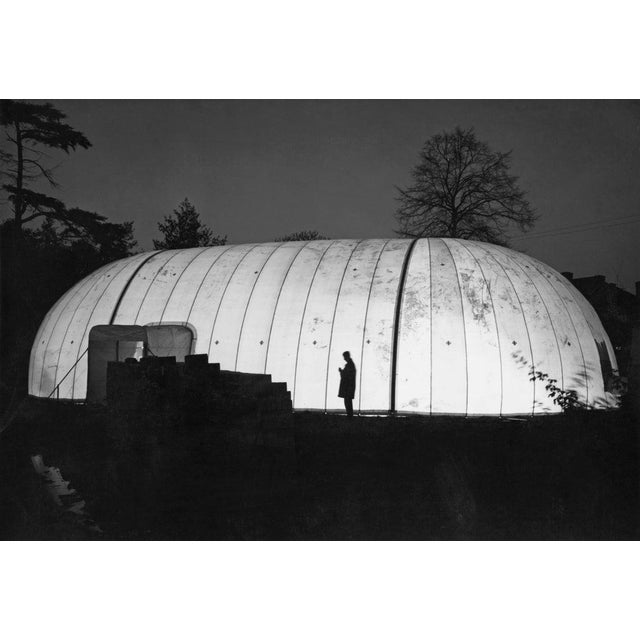 Air House Construction Development A construction worker is silhouetted as the 50,000 cubic foot nylon 'air house' is...