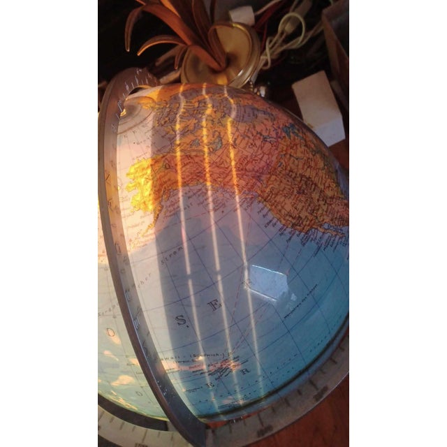 Plastic Earth Globe Lamp from Columbus Verlag Paul Oestergaard, Berlin and Stuttgart, 1972 For Sale - Image 7 of 18