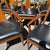 Mid Century Attributed to Kent Coffey Perspecta Dining Set With 6 Chairs and Leaf For Sale - Image 9 of 12