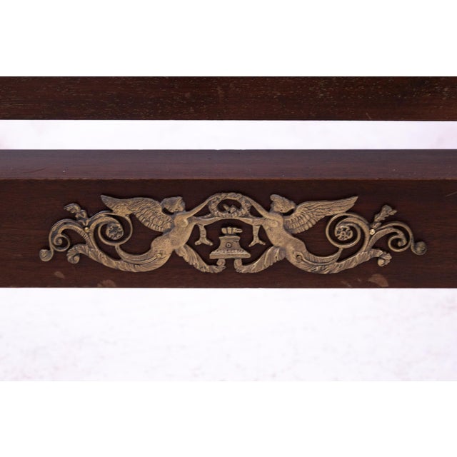Wood Antique Empire Treble Clef Mirror, France, 1870 For Sale - Image 7 of 9