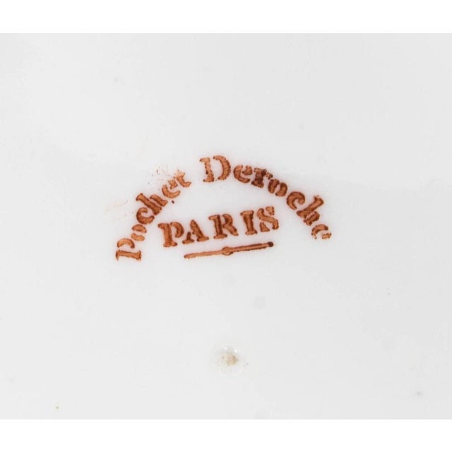 Black 19th Century Porcelain Plate from Pucher Deroche, Paris For Sale - Image 8 of 10