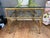 Mid-Century Modern Vintage Gold Gilt Bamboo Style Metal Coffee Table For Sale - Image 3 of 5