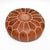 Vintage Moroccan Leather Ottoman Stools, 1970, Set of 2 For Sale - Image 4 of 9