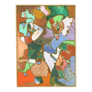 William H Littlefield Abstract Mixed-Media on Board For Sale