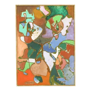 William H Littlefield Abstract Mixed-Media on Board