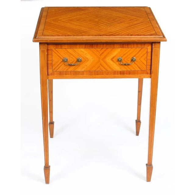 19th Century Victorian Satinwood Occasional Table For Sale - Image 3 of 14