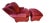 Wood Custom Lounge Chair & Ottoman Set in Burgundy by Dapha For Sale - Image 7 of 18