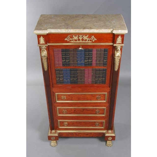 Vintage Empire Style Secretaraire For Sale - Image 4 of 18