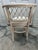 Vintage Coastal Rattan Bistro Set With Glass Table & Two Barrel Chairs For Sale - Image 18 of 18