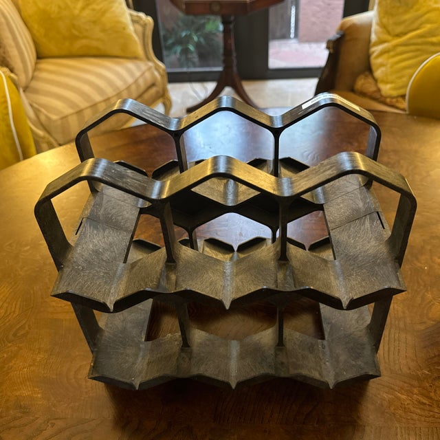 Vintage 1960s Modernist Plastic Wine Rack Mid Century Modern Atomic Switzerland For Sale - Image 4 of 7