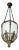 Pendant Light Antique With Opalescent Shade For Sale