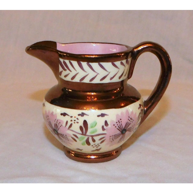 Copper Vintage Copper Lustre Creamers - Set of 2 For Sale - Image 8 of 13