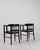 19th Century France Art Nouveau Black Wood Armchair For Sale - Image 9 of 11