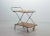 This mid-century modern Scandinavian design mobile teak trolley on a minimalistic steel base, was designed in Denmark in...