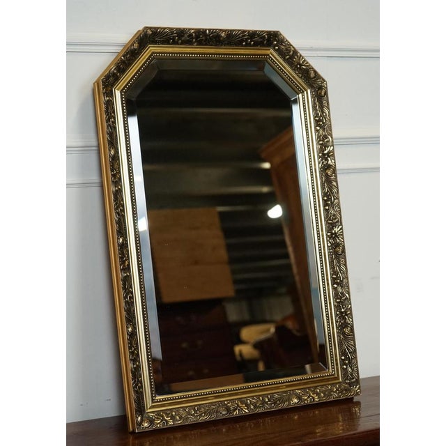 Vintage Gold Ornate Bevelled Mirror. Measurements Height - 77 cm Width - 52 cm Depth - 4 cm Please note all measurements...