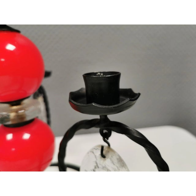 1980s Wrought Iron Candleholder by Erik Höglund, 1960s For Sale - Image 5 of 10