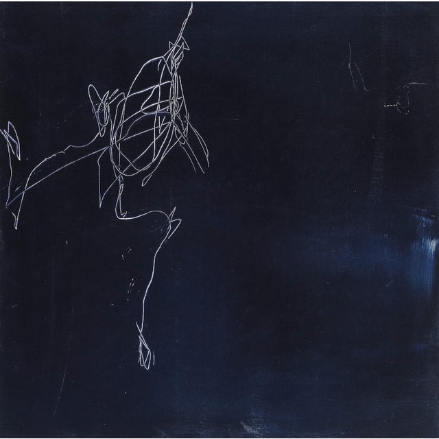 A synograph on panel reductive print of the painting "Scratch" by Kali Sanders, produced by General Public in 2020. Blonde...