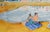 Capitola Beach, California - Original Watercolor on Paper Beautiful watercolor painting of Capitola Beach by Ken L....