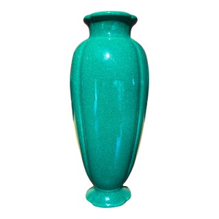 Art Deco Green Crystalline Cowan Art Pottery Vase For Sale