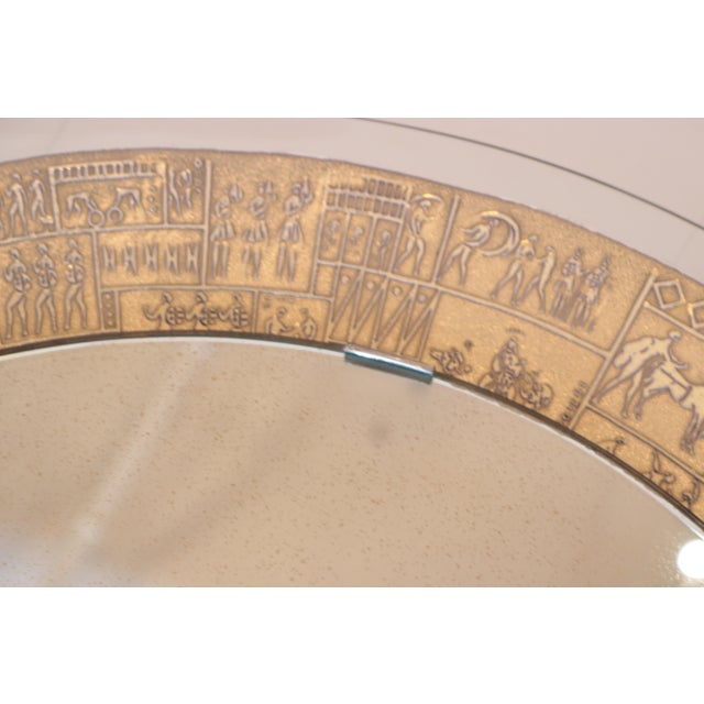 1960s Fine Modernist Backlit Mirror by M. Furgieri For Sale - Image 10 of 18