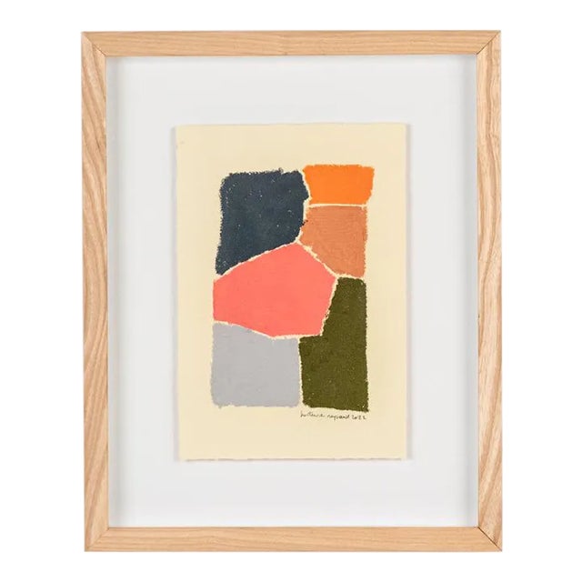 Abstract Oil Painting by French Artist Hortense Reynaud For Sale