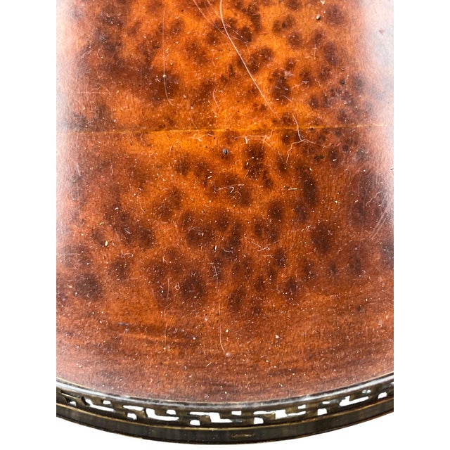 Late 20th Century Oval Console Gallery Top Theo Alexander Style For Sale - Image 9 of 16