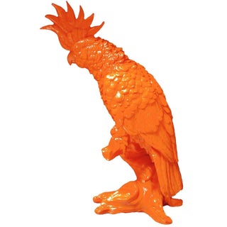 Orange Cockatiel Sculpture For Sale