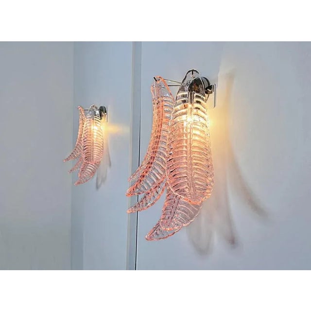 Italian Murano Sconces, 1990s, Set of 2 For Sale - Image 9 of 16