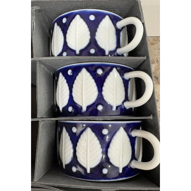 Early 21st Century Castro Sargadelos F-73 Six Tea Cup and Saucer Set - 12 Pieces For Sale - Image 5 of 11