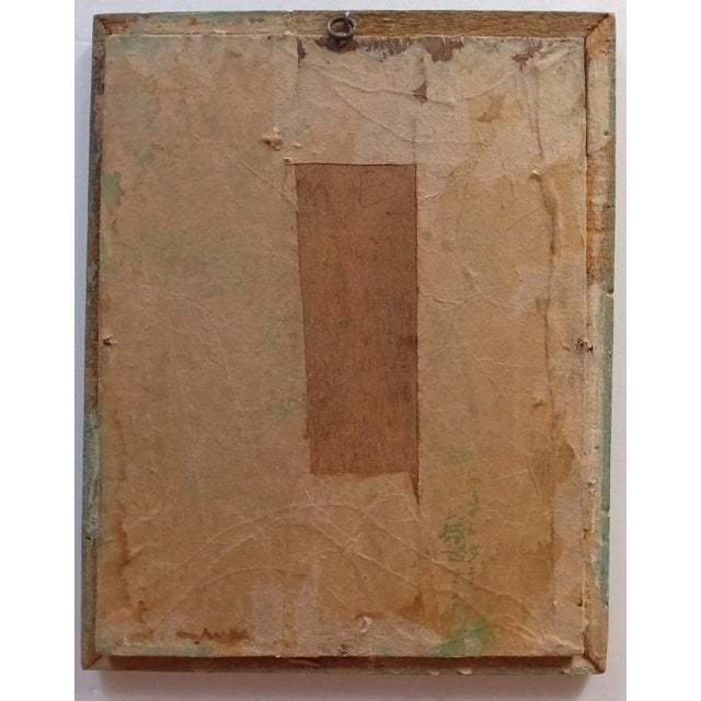 Indian 1900s Tanjore Painting Krishna Flute Venugopala India Indian Thanjavur Antique Vintage Framed For Sale - Image 3 of 17