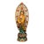 Late 19th Century Polychrome Bronze Guanyin Statue With Aureole, 940g For Sale
