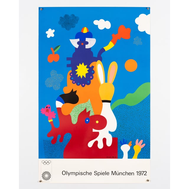 Olympia Serigraph Poster by Otmar Alt, 1972 For Sale - Image 3 of 9