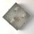 Vintage Italian Glass & Steel Square Sconce, 1970s For Sale - Image 4 of 6