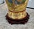 Chinese Vintage Large Chinese Floor Vase With Birds & Floral Details & Mahogany Stand For Sale - Image 3 of 11
