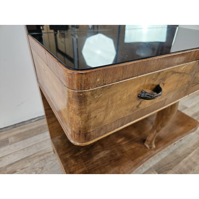 Art Deco Dressing Table with Mirror and Drawers, 1940 For Sale - Image 10 of 18