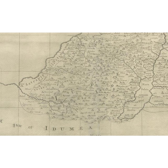 Antique Holy Land Map, 1700 For Sale - Image 6 of 9