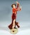 Excellent goldscheider vienna art déco ceramic figurine: dancer in spanish costume: long skirt with slit above the knee...