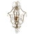 Brass Italian Vintage Beaded Hall Fixture For Sale - Image 8 of 8