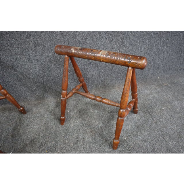 Late 19th Century Oak Casket Stands For Sale - Image 5 of 7